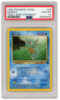 1999-2000 Fossil Horsea 49/62 PSA 10 (#1324)