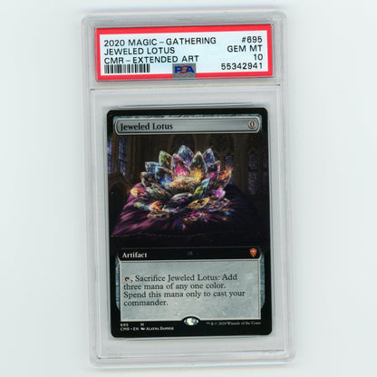 2020 Magic The Gathering Jeweled Lotus CMR Extended Art #695 PSA 10 (#ME8025)
